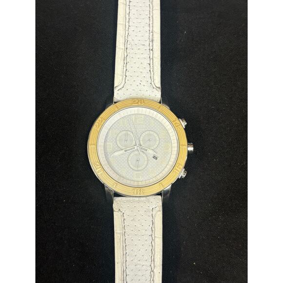 Citizen Eco-Drive White Mens Watch! It Works! main image 2